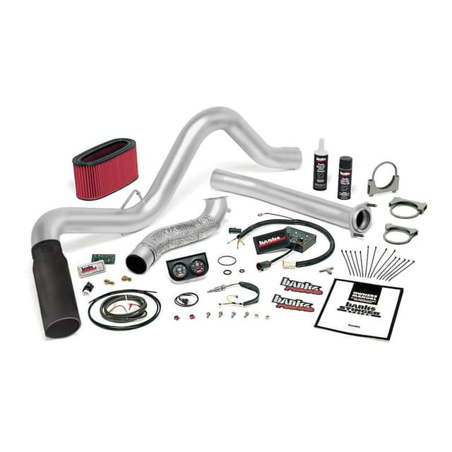 Banks Power 94-95.5 Ford 7.3L Auto Stinger System - SS Single Exhaust w/ Black Tip - 48551-B