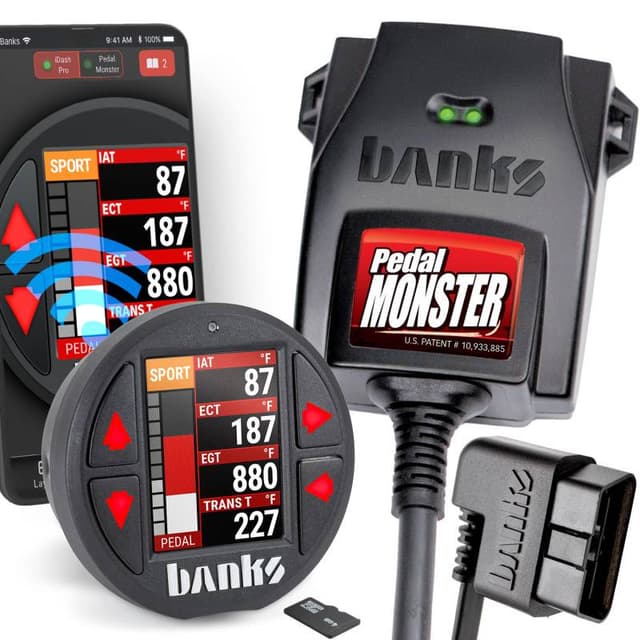 Banks Power Pedal Monster Kit Sumitomo TS 025 Sealed Series (Gray) 6-Way PM-07 With iDash Data Pro - 64343-P