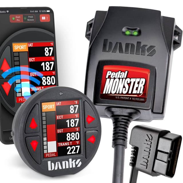 Banks Power Pedal Monster Kit Yazaki 090 II Sealed Series 6-Way CONFIG 1 PM-12 With iDash Pro - 64347-P