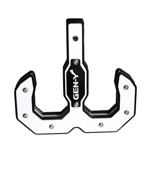 Gen-Y Hulk 2.0 16K Tow Hook 2in Shank - Black/White - GH-0069-W