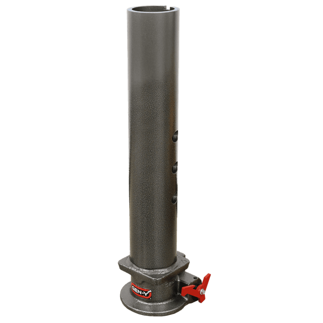 Gen-Y Viking 4in Round Tube Gooseneck Static Hitch w/SnapLatch 2-5/16in Coupler 8.5K TW 30K - GH-7102