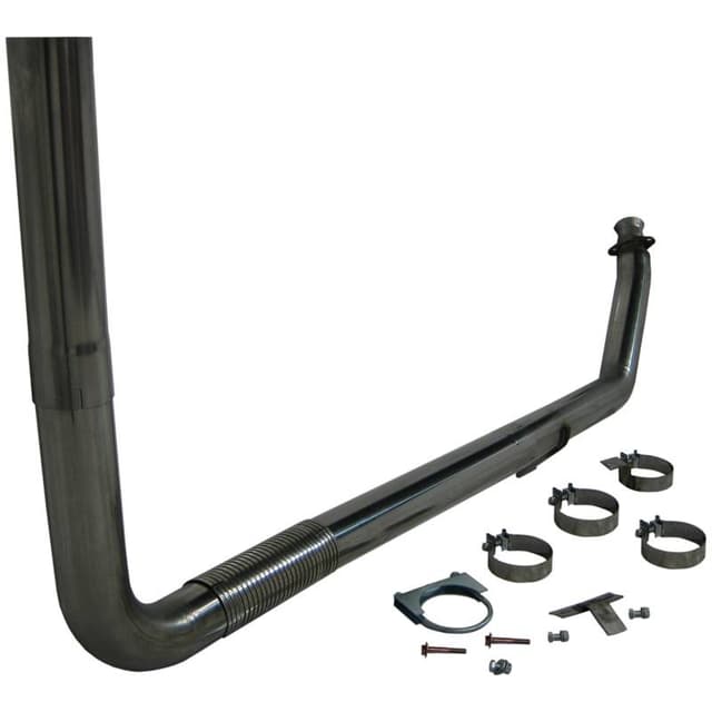 MBRP Exhaust 4" Turbo Back, Single SMOKERS, T409 S8112409