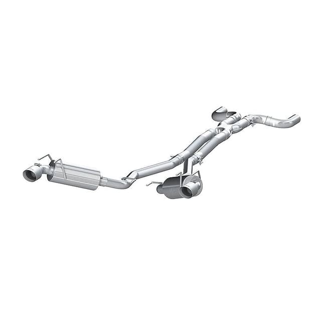 MBRP 2010 Chev Camaro V6 3.6L Dual Cat Back Round Tips (11 Conv. MUST purchase mbrpAD1710) - S7020304