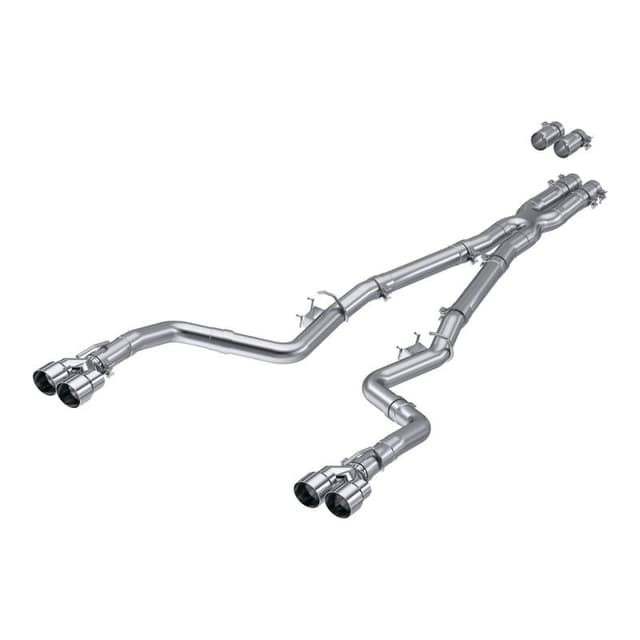 MBRP 15-Up Challenger 5.7L / 17-Up 6.2L/6.4L 3in Race Series Cat-Back w/ Quad Tips AS Exhaust - S7114AL