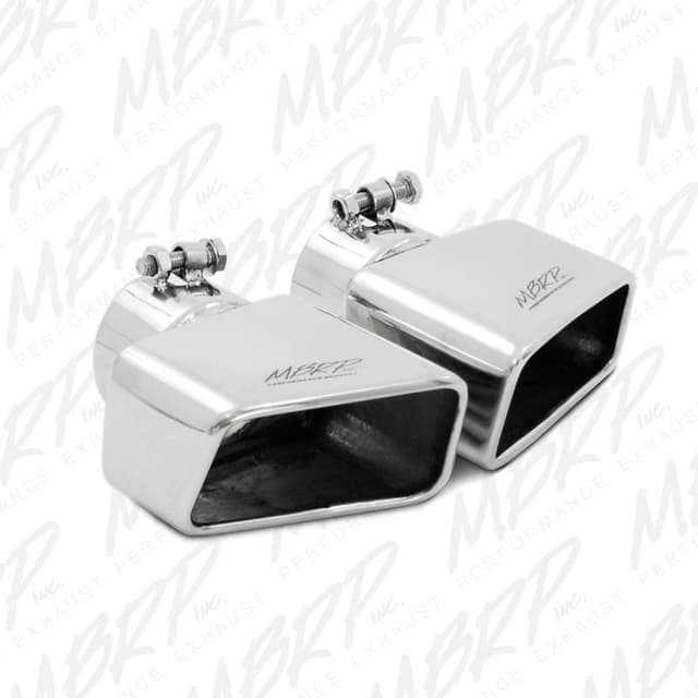 MBRP Exhaust Tip, 4 1/2"x 2 3/4" ID, Rectangle, Angled Cut, 3" O.D. inlet, Driver Side, 7" L T5119