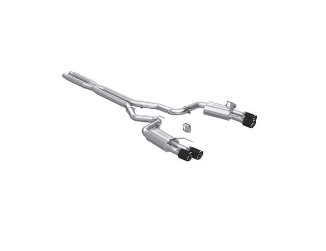 MBRP 2024+ Ford Mustang GT Armor Pro 3in Steet Profile Catback Exhaust - Carbon Fiber Tips - S72803CF