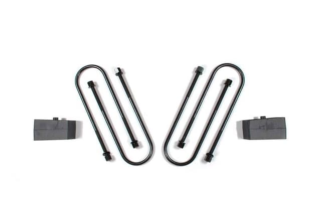 Zone Offroad Ram 3500 Rear 2in Block Kit - 4in U-bolts - ZOND1207