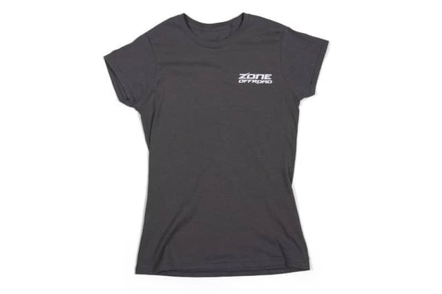 Zone Offroad Charcoal Gray Premium Cotton T-Shirt w/ Zone Offroad Logo - Womens - Small - ZONU9163S