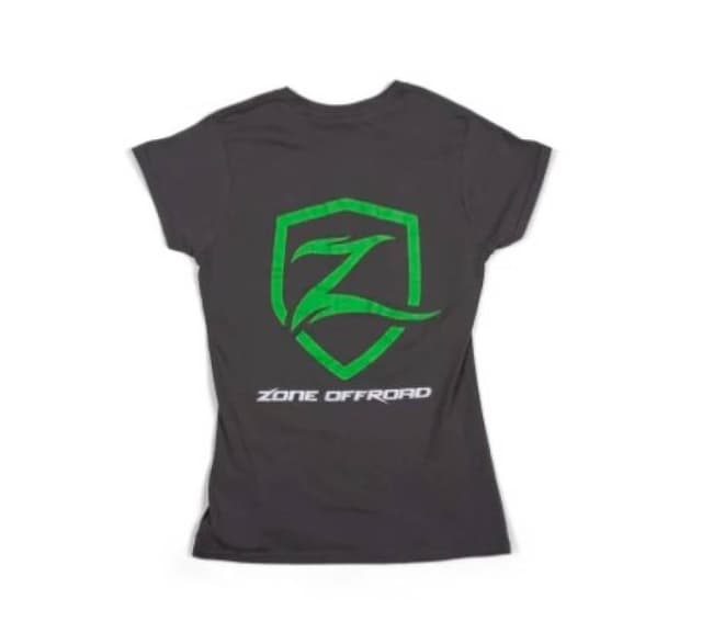 Zone Offroad Charcoal Gray Premium Cotton T-Shirt w/ Zone Offroad Logo - Womens - XL - ZONU9163XL