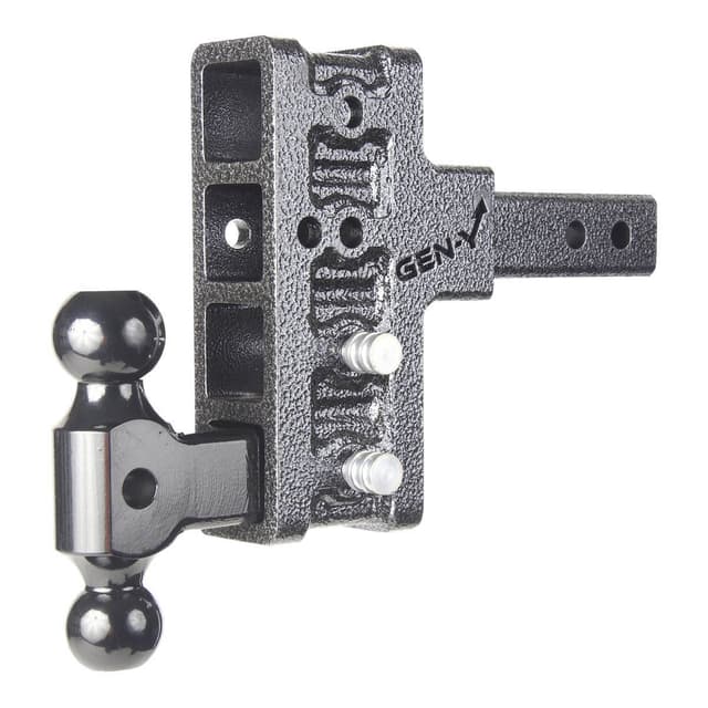 Gen-Y Mega Duty 2in Shank 5in Offset Drop 2K TW 16K Hitch w/GH-051 Dual-Ball - GH-214