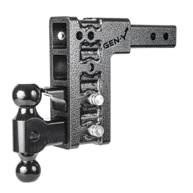 Gen-Y Mega Duty 2in Shank 7.5in Drop 1.5K TW 10K Hitch w/GH-031 Dual-Ball/GH-032 Pintle Lock - GH-324