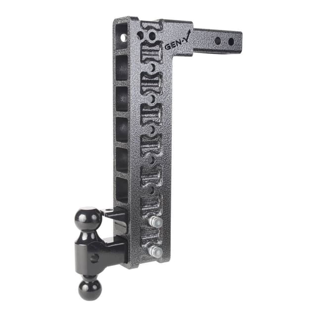 Gen-Y Mega Duty 2in Shank 17.5in Drop 10K Hitch w/Dual-Ball/Pintle Lock/Stabilizer Kit - GH-328