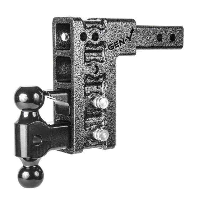 Gen-Y Mega Duty 2in Shank 7.5in Drop 2K TW 16K Hitch w/GH-051 Dual-Ball/GH-032 Pintle Lock - GH-524