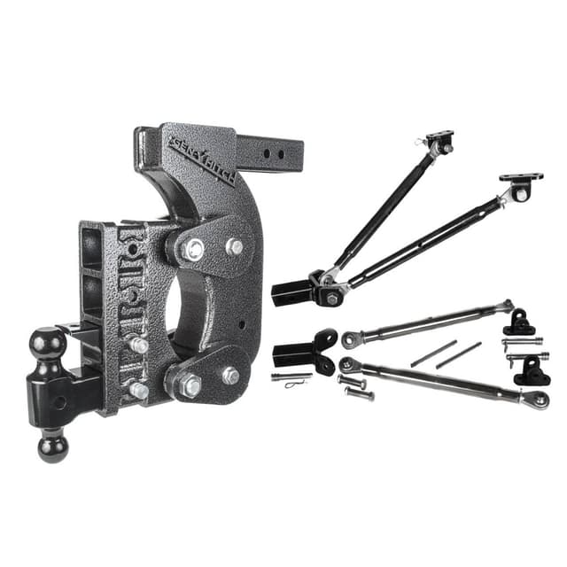Gen-Y The Boss Torsion-Flex 2in Shank 12.5in Drop 16K Hitch w/GH-051 Dual-Ball/Pintle Lock/Stab Kit - GH-1424