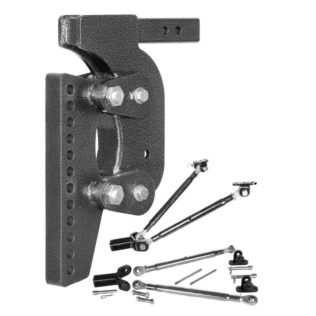 Gen-Y The Boss Torsion-Flex 2.5in Weight Distribution Shank 17.5in Drop 21K Hitch w/Stabilizer Kit - GH-1503