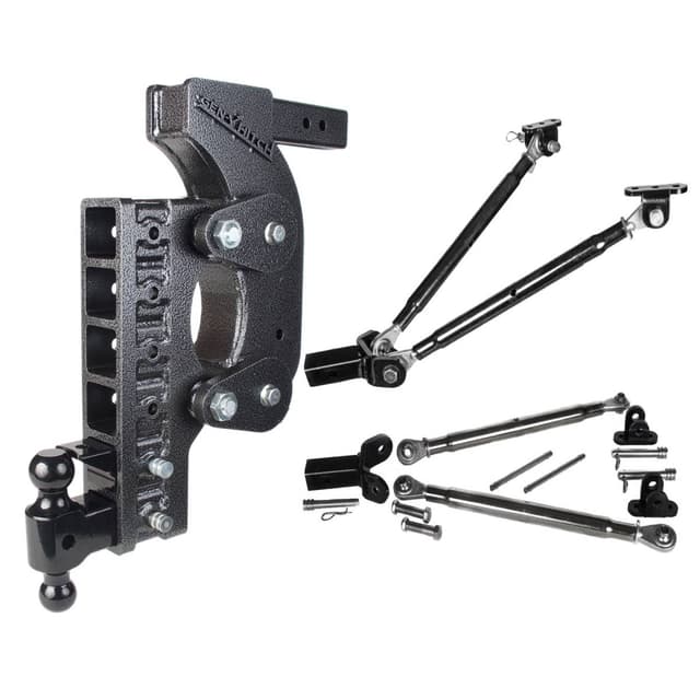 Gen-Y The Boss Torsion-Flex 2.5in Receiver 21in Drop Hitch w/Dual-Ball/Pintle Lock/Stab Kit - GH-1526