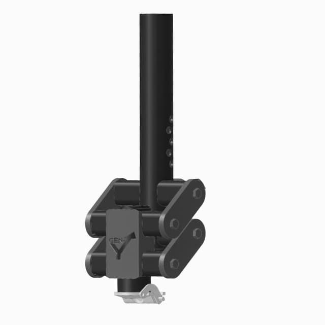 Gen-Y Spartan Torsion-Flex 5in Offset 4in RD Tube Gooseneck 2-5/16in Coupler Standard Height - GH-7062