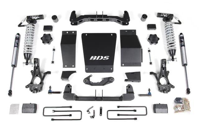 BDS Suspension X - 14-18 GM 1500 4wd 4"w/Blk Cast Steel DSC - BDS712FDSC