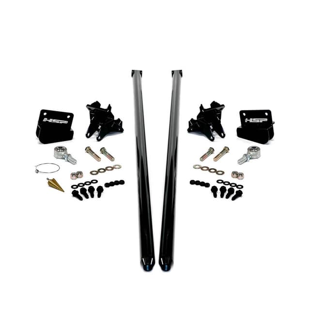 HSP 2011-2019 Chevrolet / GMC 58 inch Bolt On Traction Bars 4 inch Axle Diameter Ink Black
