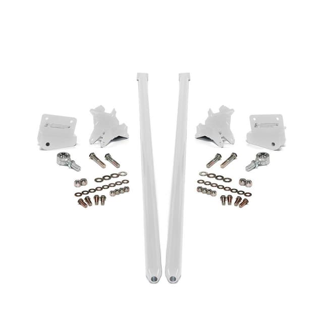 HSP 2001-2010 Chevrolet / GMC 58 inch Bolt On Traction Bars 3.5 inch Axle Diameter Polar White
