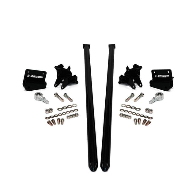 HSP 2001-2010 Chevrolet / GMC 58 inch Bolt On Traction Bars 3.5 inch Axle Diameter Silk Satin Black