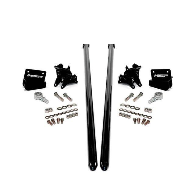 HSP 2001-2010 Chevrolet / GMC 58 inch Bolt On Traction Bars 3.5 inch Axle Diameter Ink Black