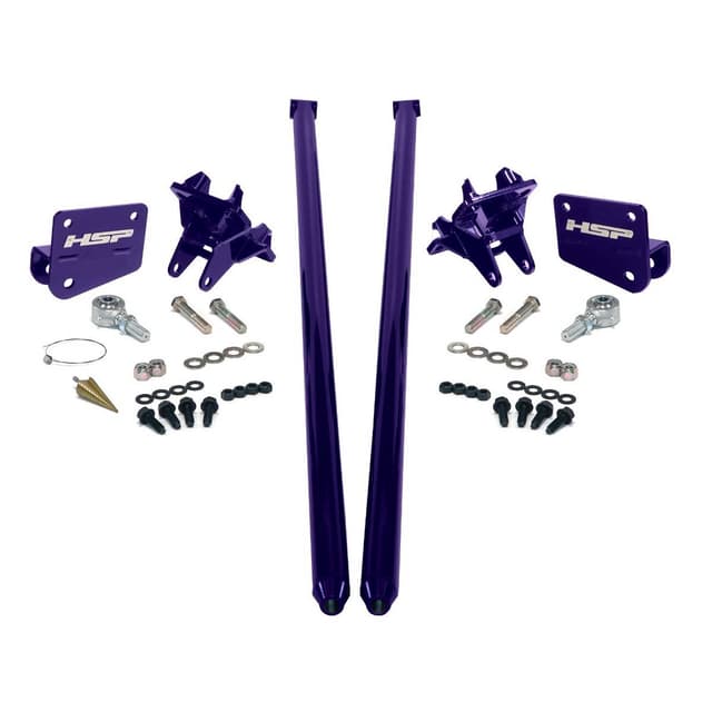 HSP Traction Bars For 2017.5-2022 Ford Powerstroke 6.7 Liter F350 SRW Crew Cab Long Bed-Illusion Purple