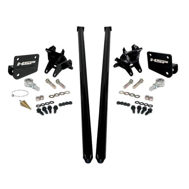 HSP Traction Bars For 2017.5-2022 Ford Powerstroke 6.7 Liter F350 SRW Extended Cab Short Bed-Ink Black