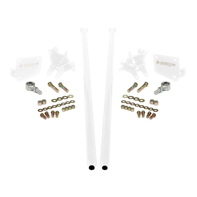 HSP Traction Bars For 2017.5-2022 Ford Powerstroke 6.7 Liter F250 Crew Cab Long Bed-Polar White
