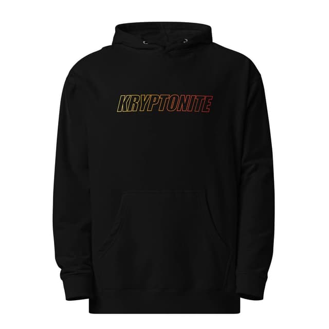 KRYPTONITE 'RETRO SUNSET' HOODIE - Black, Small