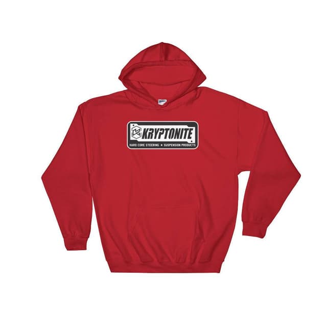 Kryptonite Patch Hoodie - Red, Xtra Large