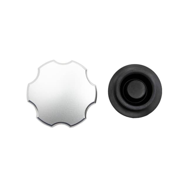 Wehrli 1999-2025 GM 1500/2500/3500 Billet Aluminum Brake Master Cylinder Cap, Clear Anodized