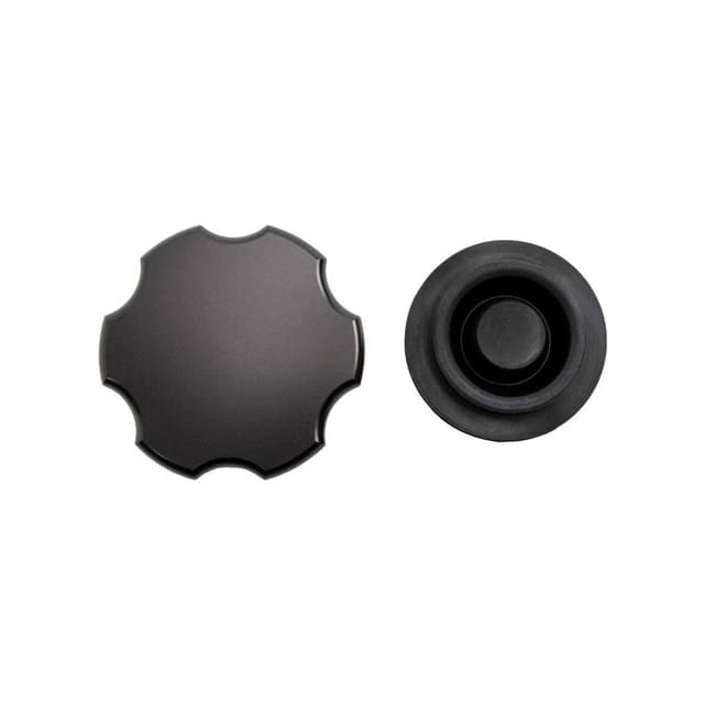 Wehrli 1999-2025 GM 1500/2500/3500 Billet Aluminum Brake Master Cylinder Cap, Black Anodized
