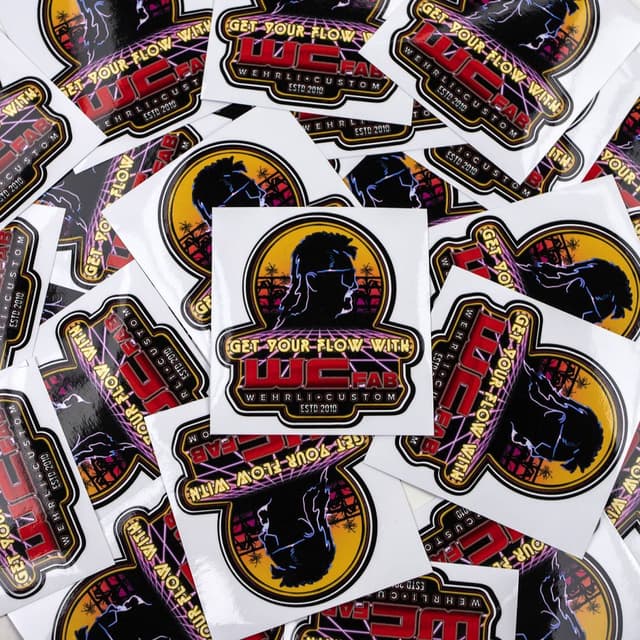 Wehrli Get Your Flow Sunset Rider Sticker