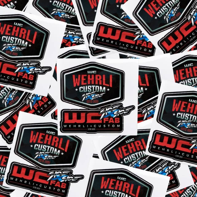 Wehrli WCFab Side X Side Assorted Die Cut Sticker Sheet