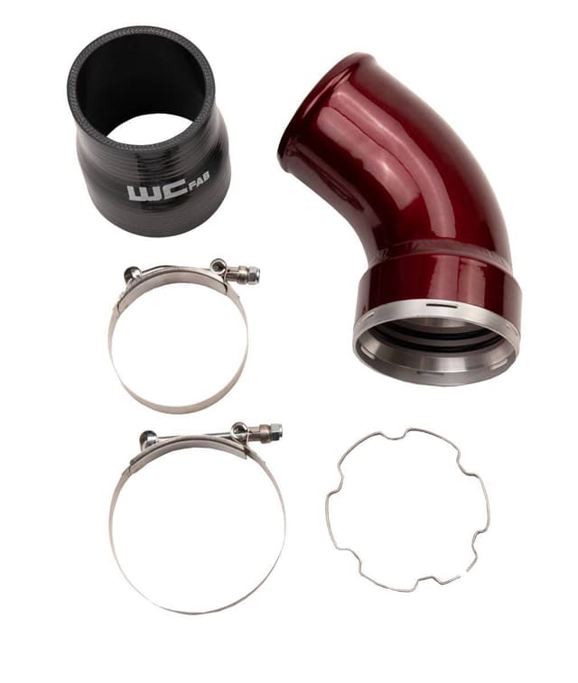 Wehrli 2006-2010 LBZ/LMM Duramax Passenger Side Intercooler Outlet Elbow Kit