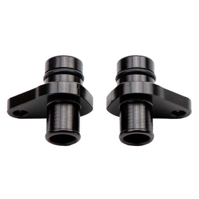 Wehrli 2004.5-2010 LLY/LBZ/LMM Duramax Billet Crankcase Vent (PCV) Fitting Kit, Black Anodized