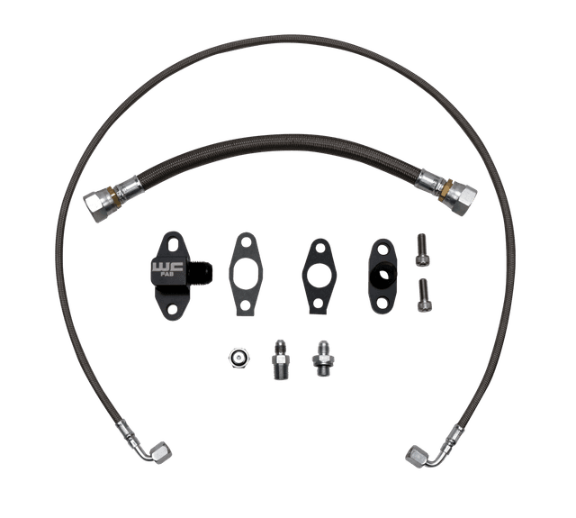 Wehrli LLY/LBZ/LMM/LML Duramax S300 Single Turbo Oil Line Kit