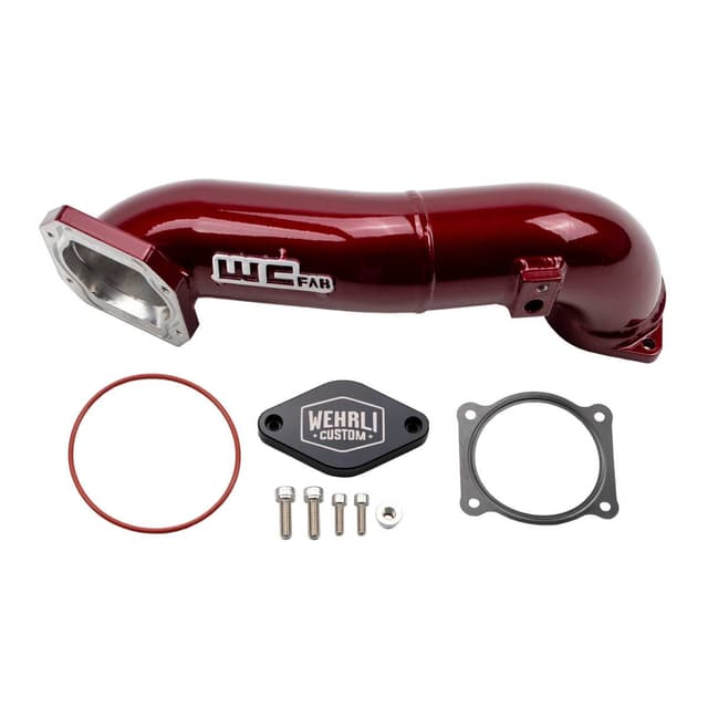 Wehrli 2011-2016 LML Duramax Passenger Side Upper Crossover Intercooler Pipe Kit