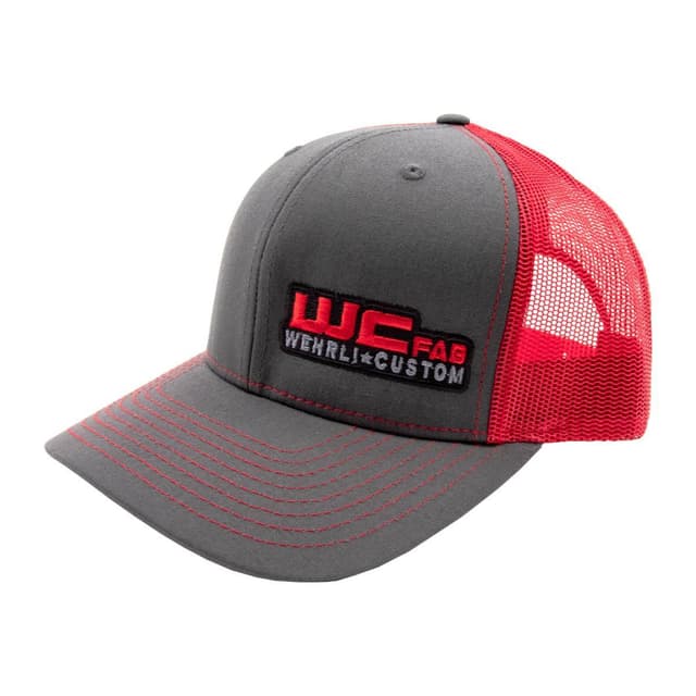 Wehrli Snap Back Hat Charcoal/Red WCFab