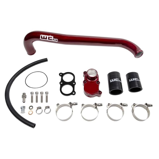 Wehrli 2001-2005 LB7/LLY Duramax Top Outlet Billet Thermostat Housing and Upper Coolant Pipe Kit
