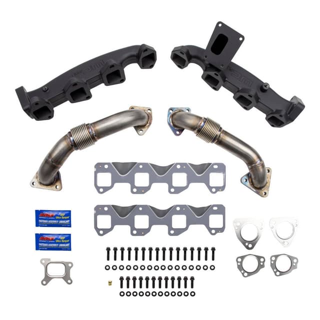 Wehrli 2017-2025 L5P Duramax Billet Exhaust Manifold & 2" Stainless Up Pipe Kit