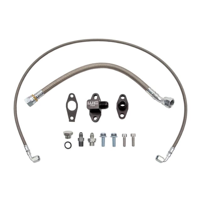Wehrli L5P Duramax S400 Single Turbo Oil Line Kit
