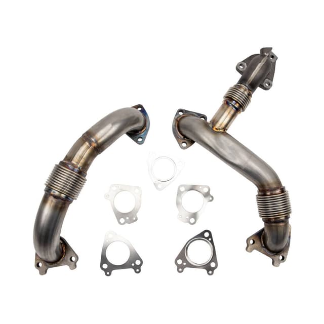 Wehrli 2011-2016 LML Duramax 2" Stainless Up Pipe Kit for OEM or WCFab Manifolds w/ Gaskets
