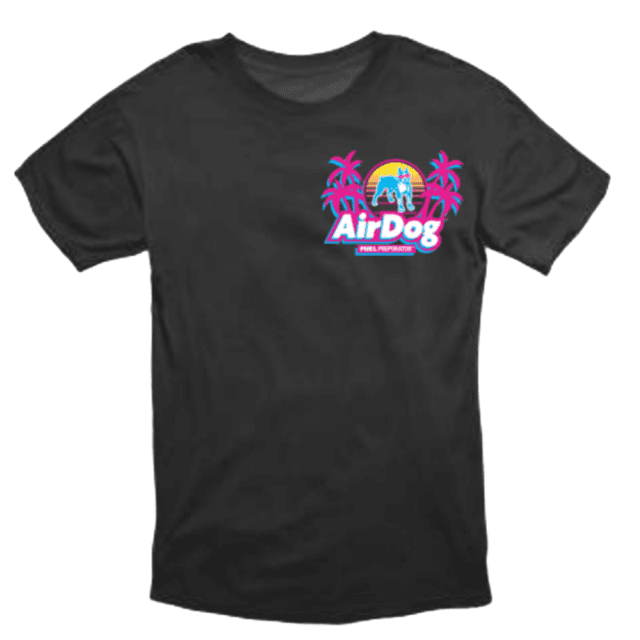 AirDog T Shirt Black Tropic