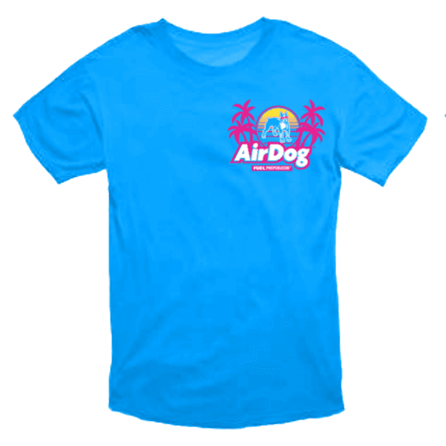 AirDog T Shirt Blue Tropic