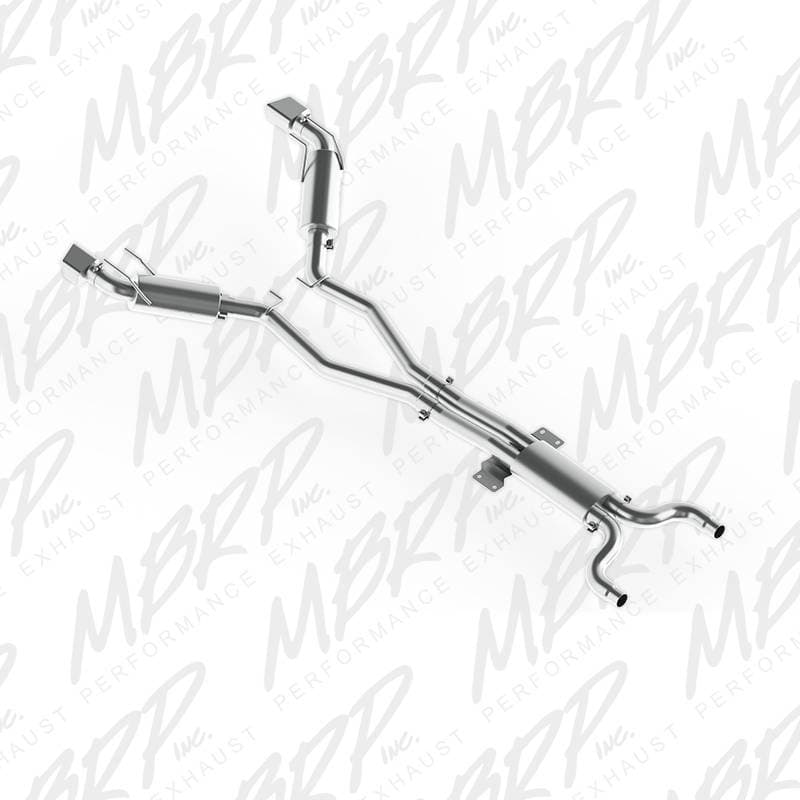 MBRP Exhaust 3" Dual Cat Back, Rectanglar Tips, T409 S7026409