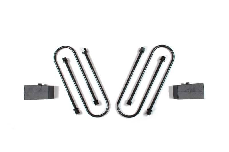 Zone Offroad Ram 3500 Rear 2in Block Kit - 4in U-bolts - ZOND1207