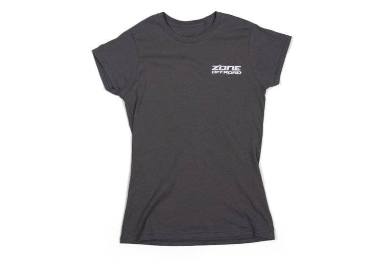 Zone Offroad Charcoal Gray Premium Cotton T-Shirt w/ Zone Offroad Logo - Womens - Small - ZONU9163S