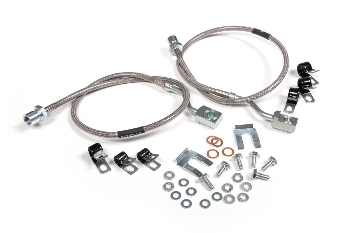 BDS Suspension 2011-2025 Chevrolet Silverado/GMC Sierra 2500HD/3500HD 4wd, Front Brake Lines - BDS101011